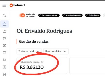 Faturamento do meu curso de música na Hotmart
